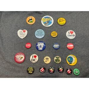Vintage Pin Button Lot